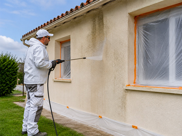 Intervention Ravalement de façade et peinture à Viarmes dans le Val-d'Oise
